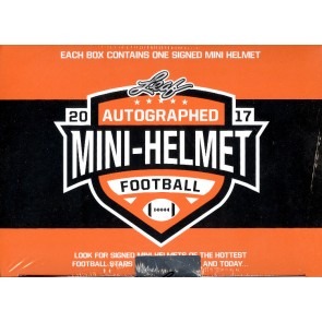 2017 Leaf Autographed Mini Helmet Football Box