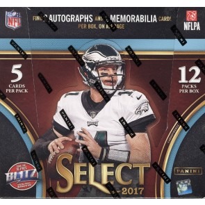 2017 Panini Select Football Hobby 12 Box Case