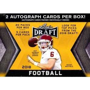 2018 Leaf Football Blaster 20 Box Case 