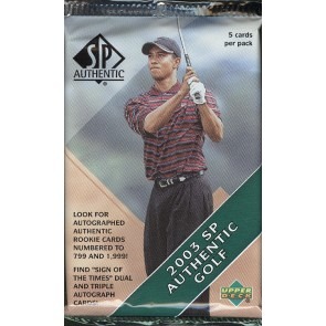 2003 Upper Deck SP Authentic Golf Hobby Pack
