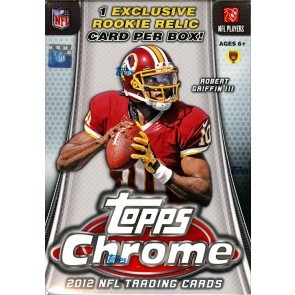 2012 Topps Chrome Football Blaster Box - With Relic