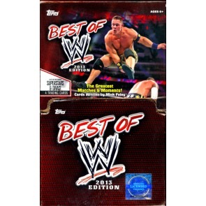 2013 Topps Best Of WWE Gravity Feed Retail 6 Box Case