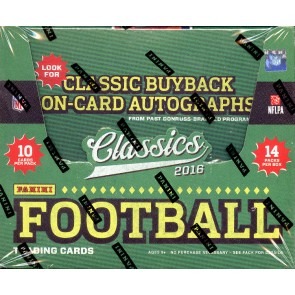 2016 Panini Classics Football Hobby 20 Box Case
