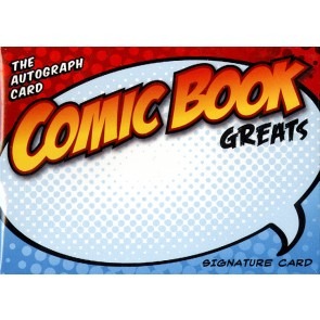 The Autograph Card Blank Signature Cards - Comic Book