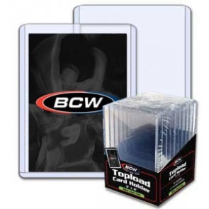 BCW 3x4 x 7mm -Thick Card Topload Holder 240pt -50 Pack Case