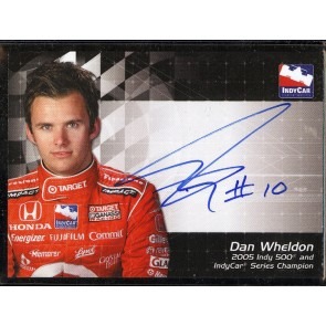 2007 Rittenhouse Indy Racing League Dan Wheldon Autograph Card