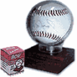 BCW Woodbase Baseball Holder (Real Walnut) - WOODBH